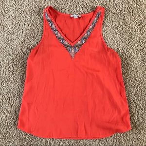 American Eagle orange beaded tank